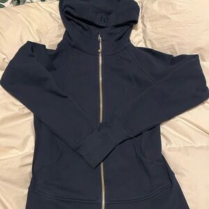 Lululemon Athletica scuba navy Blue Zip-Up Hoodie